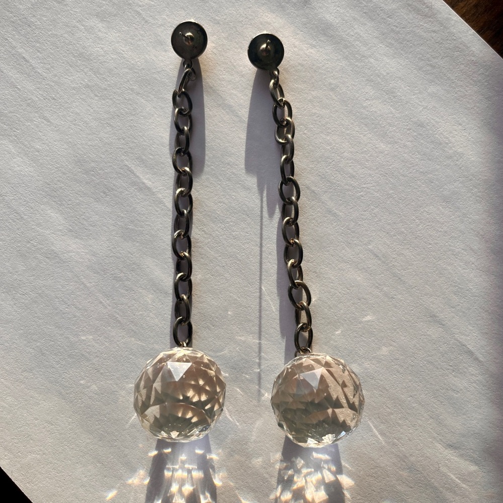 Vintage Statement Shoulder Duster Drop Earrings - image 5